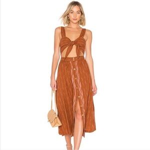 Free People Rust Midi Dress